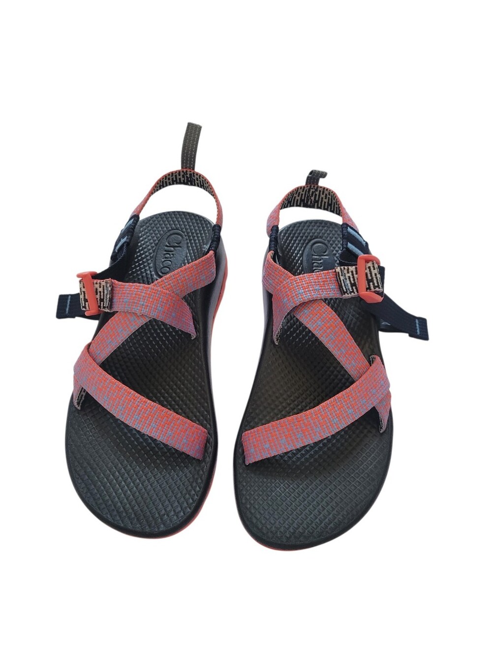 Chaco‎ Z/1 Classic Sandals Kids Size 5 Coral Blue Patterned